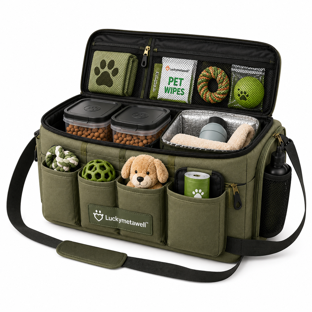 Luckymetawell™ Pet Travel Command Center