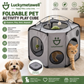 Luckymetawell™ Foldable Pet Activity Play Cube