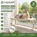 Luckymetawell™ Window Bird Watching Perch