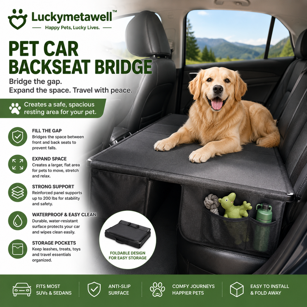 Luckymetawell™ Pet Car Backseat Bridge