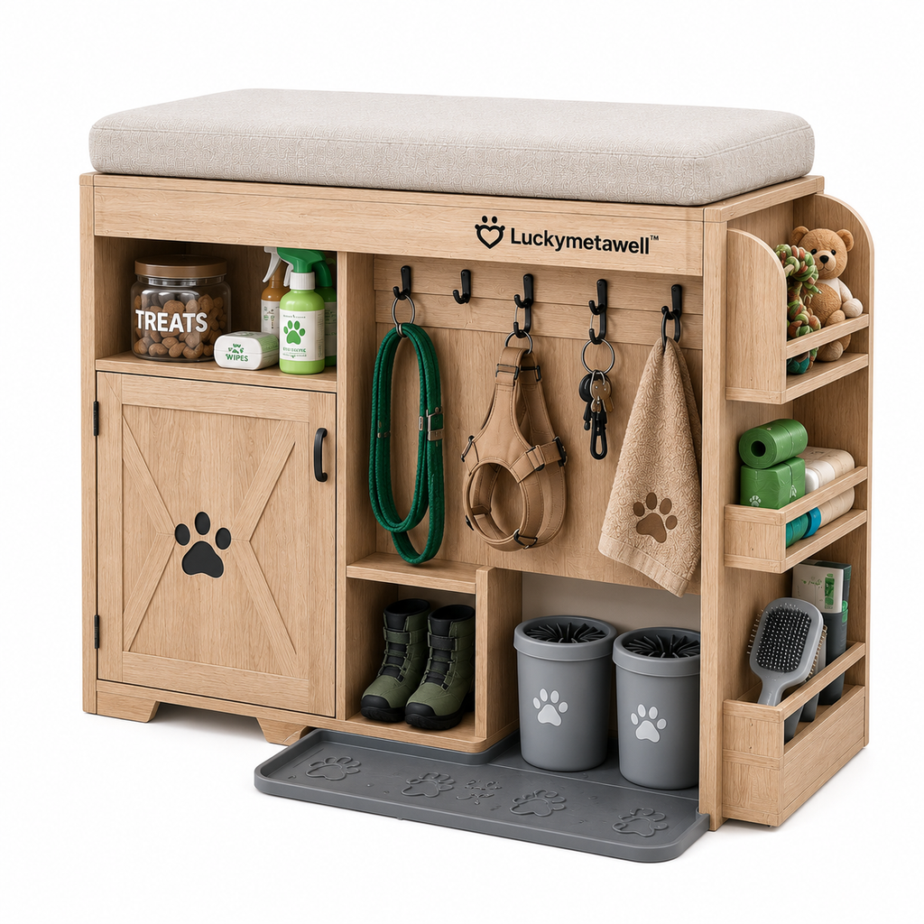 Luckymetawell™ Pet Entryway Paw Cleaning Station